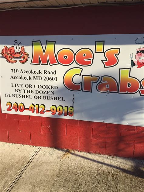 Moes Crabs And Seafood In Accokeek Restaurant Menu And Reviews