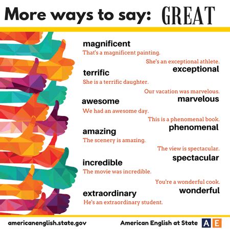 More Ways To Say Great English Learn Site