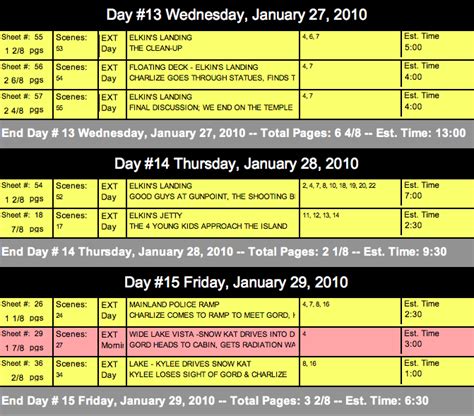 Movie Magic Travel Days