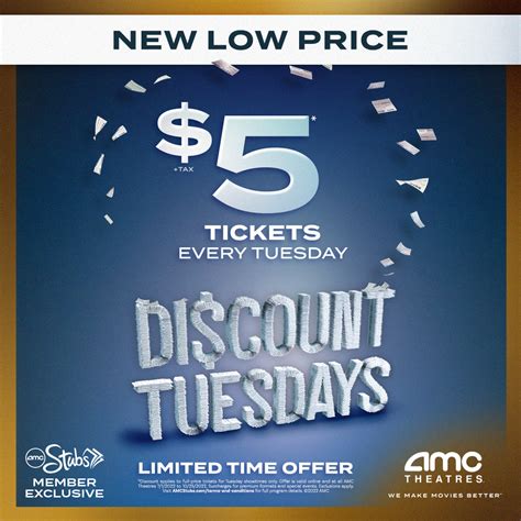 Movies For 5 Amc Theatres Brings Back Discount Tuesday