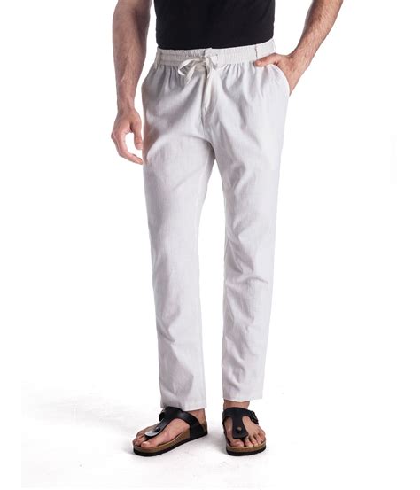 Muse Fath Men S Linen Drawstring Casual Beach Pants Lightweight Summer Trousers Beachwear Central