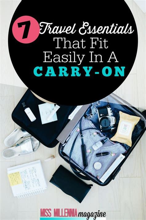 Must Have 7 Carry On Travel Essentials That Fit Easily Packing Guide