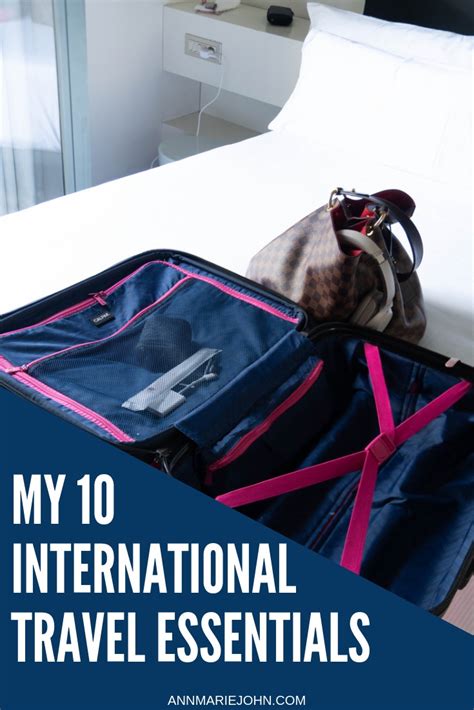 My 10 International Travel Essentials Traveltuesday Annmarie John