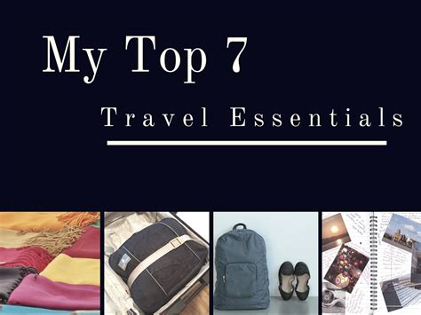 My Top 7 Travel Essentials No Back Home