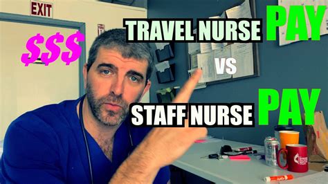 My Travel Nurse Vs Staff Pay Youtube