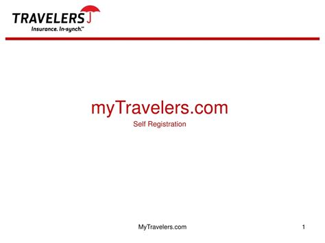 My Travelers Com Customer Portal Self Registration My