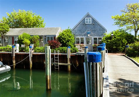 Nantucket Boat Basin Cottages In The Spring Photograph By Michelle