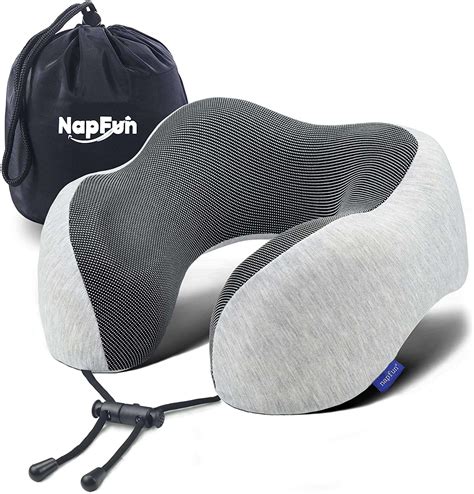 Napfun Neck Pillow For Traveling Upgraded Travel Neck Pillow