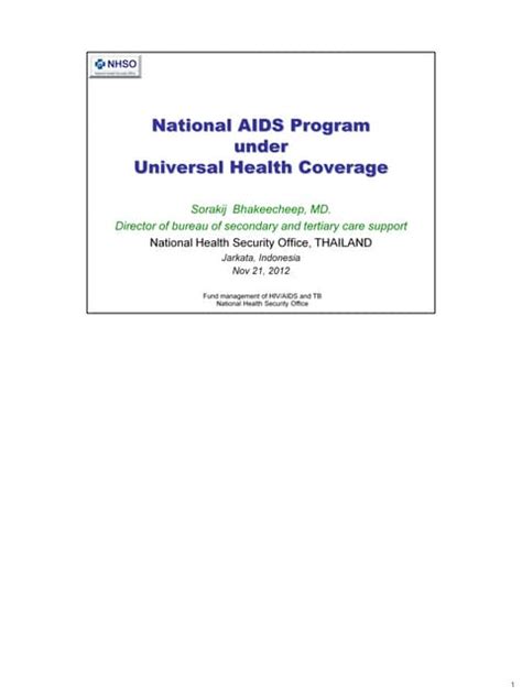 National Aids Program Under Uhc Pdf