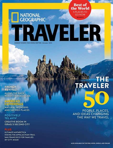 National Geographic Traveler October 2013 Digital Travel Magazine Cover Travel Magazine