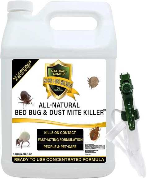 Natural Armor Shake Spray Non Toxic Bed Bug Treatment 128 Ounce