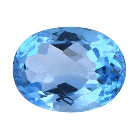 Natural Swiss Blue Topaz Cushion Shape Gems Stone Oval Cut Beautiful