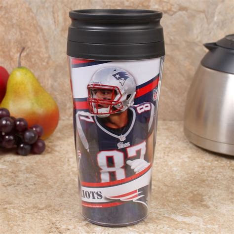 New England Patriots Wincraft 16Oz Contour Travel Mug Nflshop Com