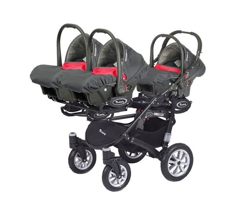 New Trippy Baby Pram Travel System 3In1 Available In 6 Colours Perfect Solution For Triplets