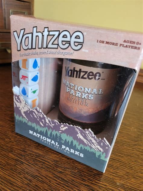 New Yahtzee Game Featuring National Parks Travel Edition Etsy