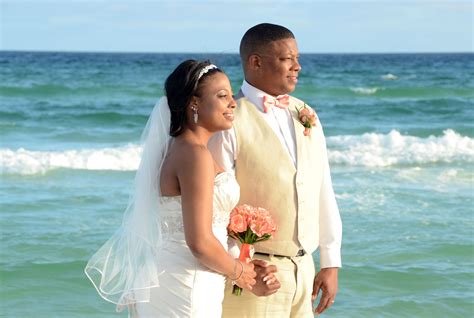 Newlyweds After Their Destin Beach Wedding Destin Fl June 2013 Photo By Sunset Beach Weddings