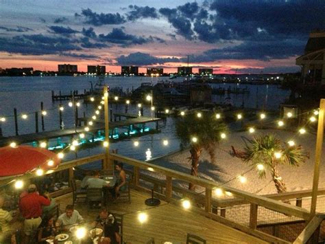 Night View At Boshamps Seafood And Oyster House Florida Beach House