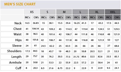 No Tribe Clothing Men S Size Chart