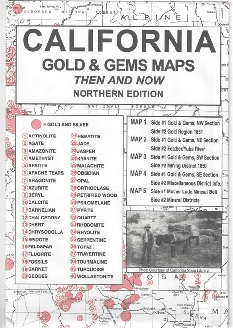 Northern California Gold And Gems Maps Then And Now High Plains Prospectors