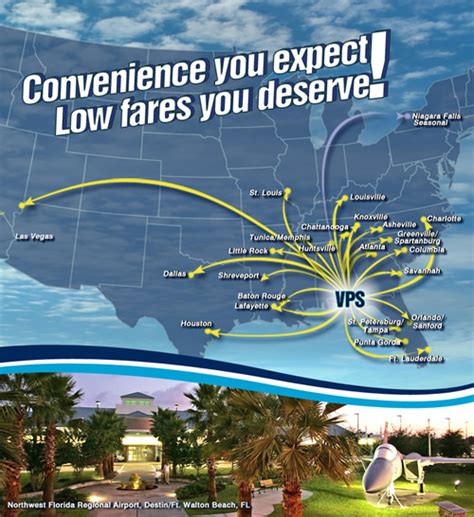 Northwest Florida Regional Airport More Direct Flights Destin Florida Beach Things To Do