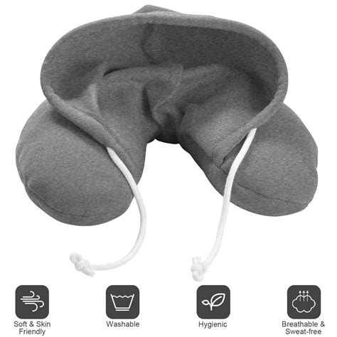 Npolar U Shaped Travel Pillow Neck Pillow With Cap Cervical Pillow