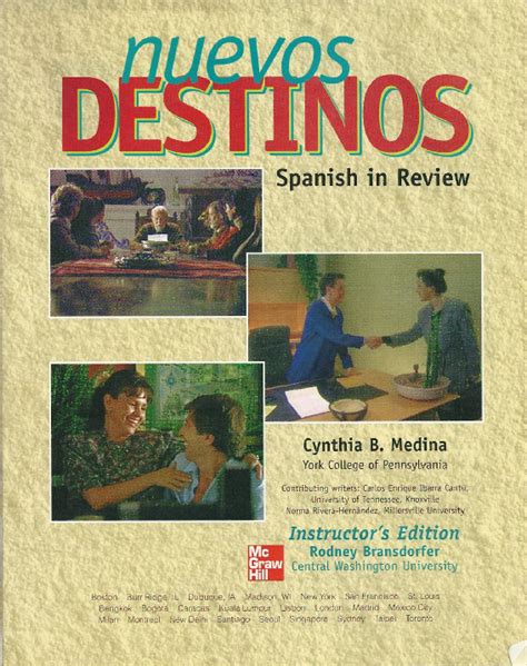 Nuevos Destinos Spanish In Review Carlos Enrique Ibarra Academia Edu