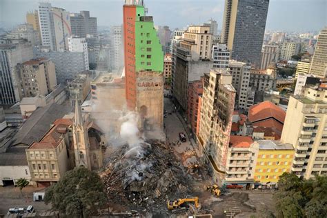 O Antes E Depois Do Pr Dio Que Pegou Fogo E Desabou Em S O Paulo Bbc