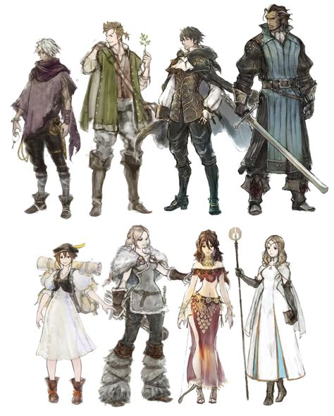 Octopath Traveler Main Characters