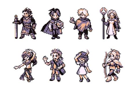 Octopath Traveler X Pok Mon Protagonists Sega Genesis Wii U Xbox One Pixel Art Playstation