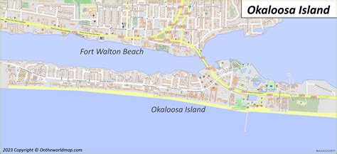 Okaloosa Island Map Ontheworldmap Com