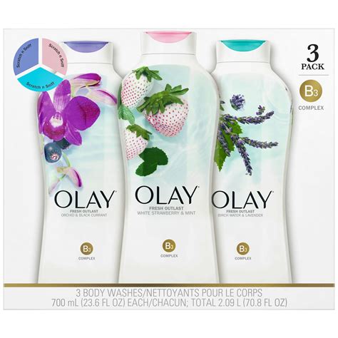 Olay Fresh Outlast Body Wash 23 6 Fl Oz 3 Pk