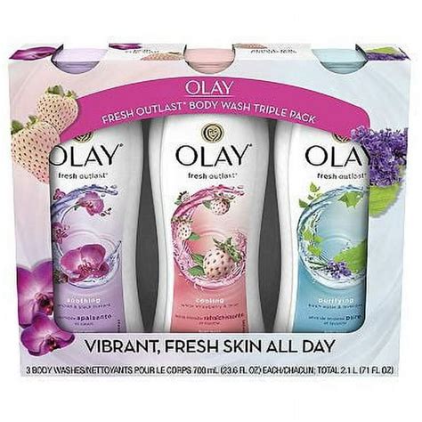 Olay Fresh Outlast Body Wash Triple Pack Walmart Com