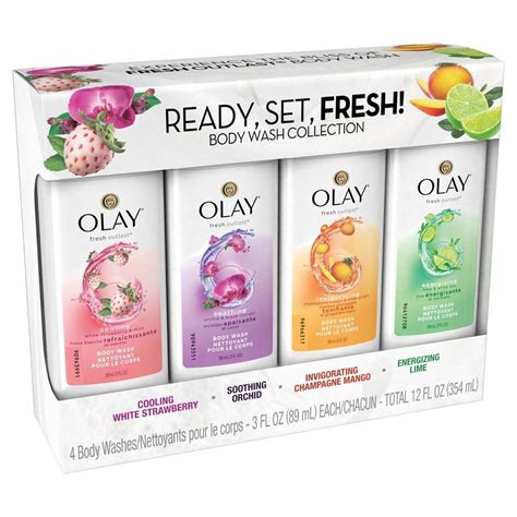 Olay Fresh Outlast Body Wash Variety Pack 12Oz Olay Body Wash Body