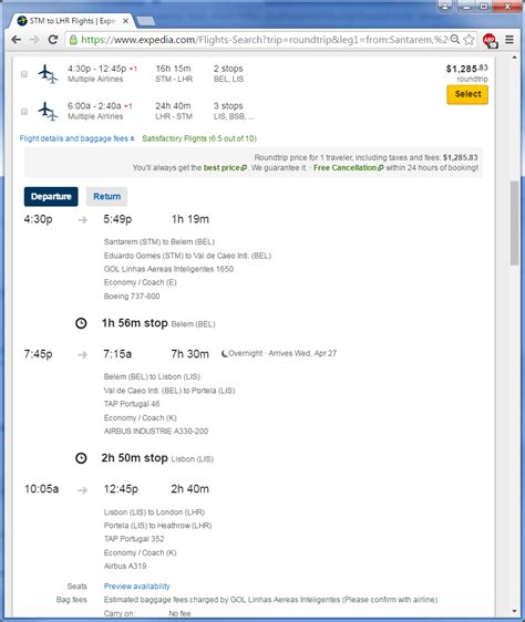 On Expedia How Can I Tell If A Flight On Multiple Airlines Is A Single