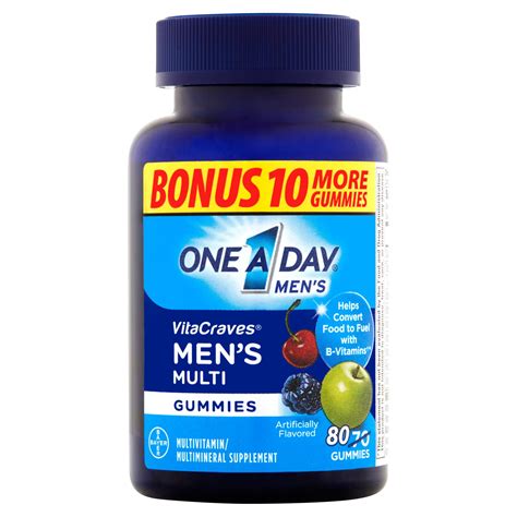 One A Day Vitacraves Men Amp 39 S Multivitamin Gummies Fruit Walgreens