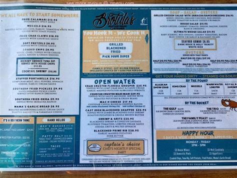 Online Menu Of Brotulas Seafood House Amp Steamer Restaurant Destin Florida 32541 Zmenu