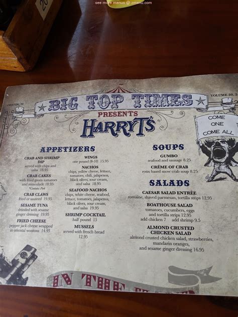 Online Menu Of Harry T Amp 39 S Lighthouse Restaurant Destin Florida 32541 Zmenu