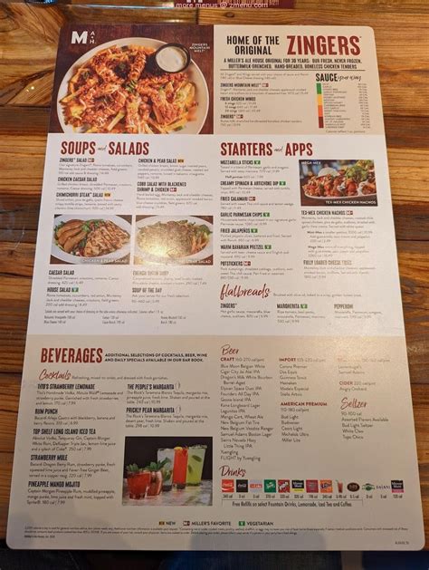 Online Menu Of Miller S Ale House Restaurant Clermont Florida 34711