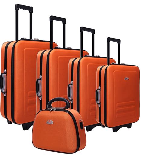 Orange 5Pc Luggage Set