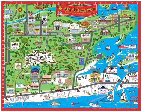 Orange Beach Florida Map Beach Map