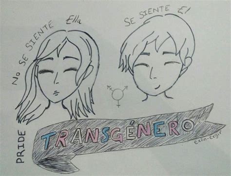 Orgullo Trans Dibujo Amigos Novios Amino