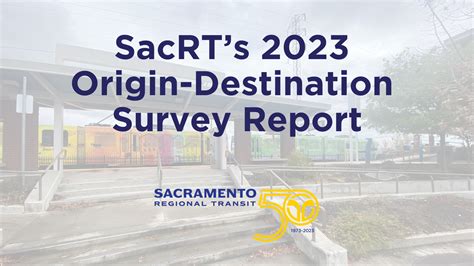 Origin Destination Survey Sacramento Regional Transit District