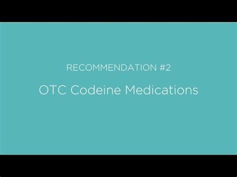 Otc Codeine Medications Choosing Wisely Canada Youtube