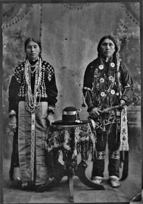 Otoe Couple Circa 1890 Native American Indians Native American