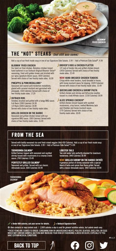 Outback Steakhouse Destin Menu Prices Amp Restaurant Reviews Order Online Food Delivery