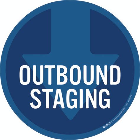 Outbound Staging Floor Sign 5S Today