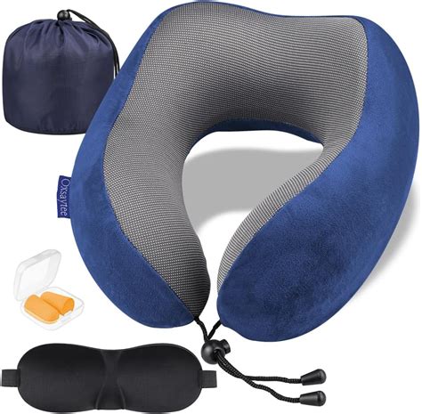 Oxsaytee Travel Neck Pillow Memory Foam Travel Pillow Car Neck Pillow