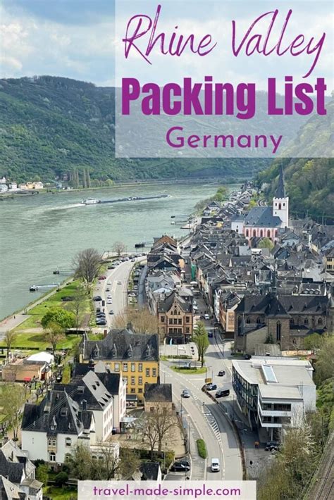 Packing List For The Rhine Valley In Germany For Carry On Travelers Travel Made Simple