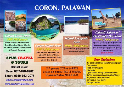 Palawan Tour Packagesspur Travel Palawan