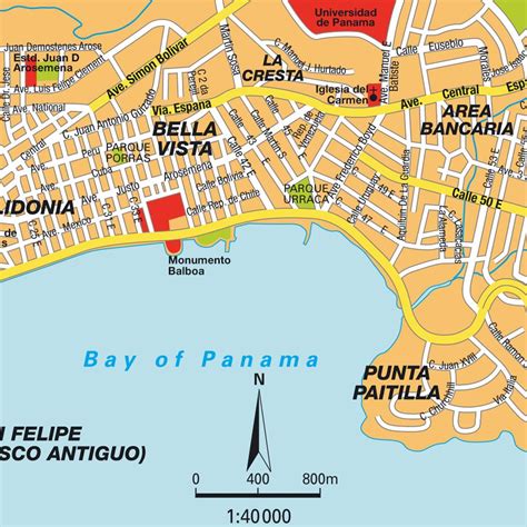 Panama City Area Map